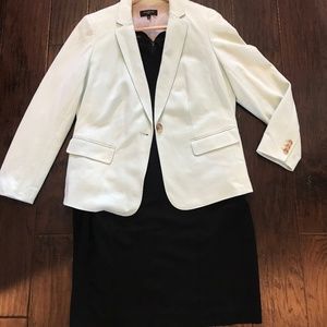 Talbots Scalloped Neck Ponte Knit Dress